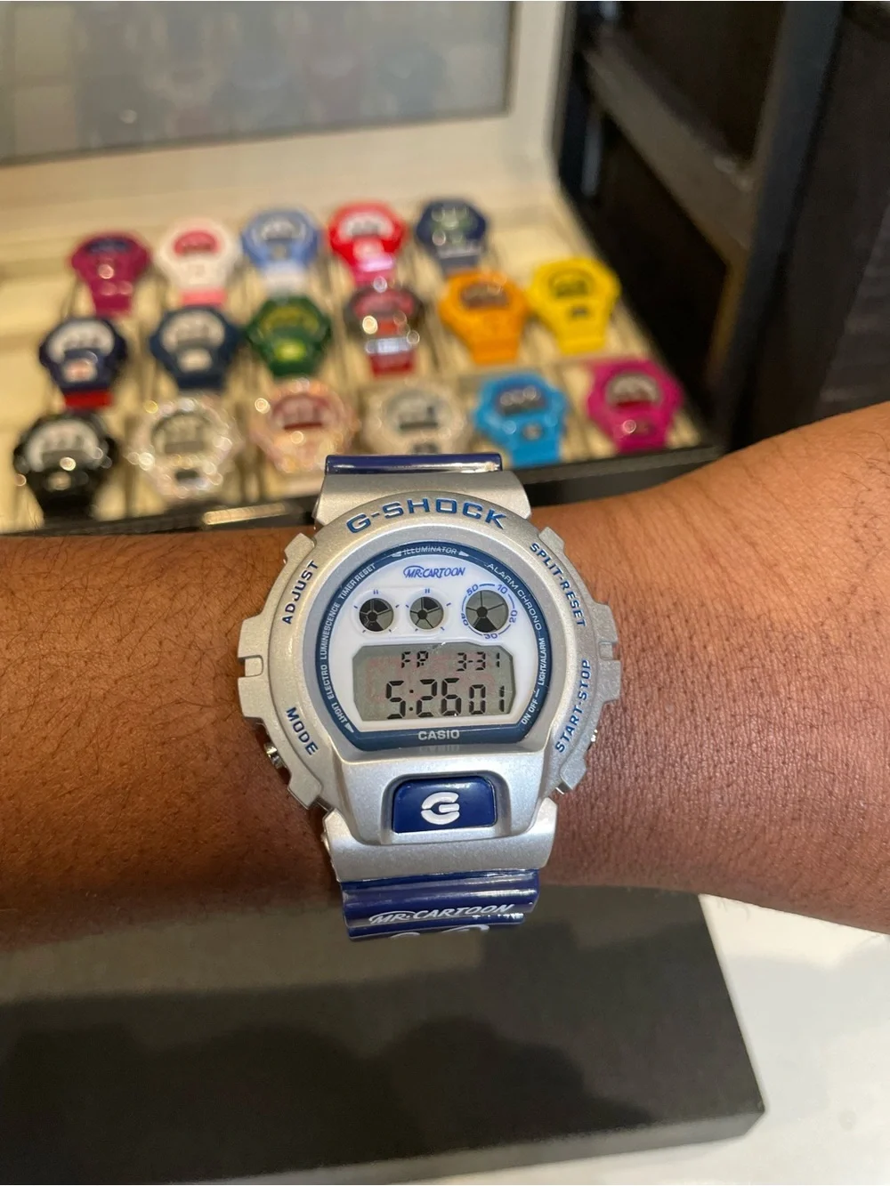 G-Shock “Mr. Cartoon” DW6900 - Navy Blue/Silver